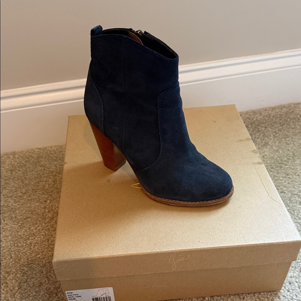 Joie Dark Blue Ankle Booties